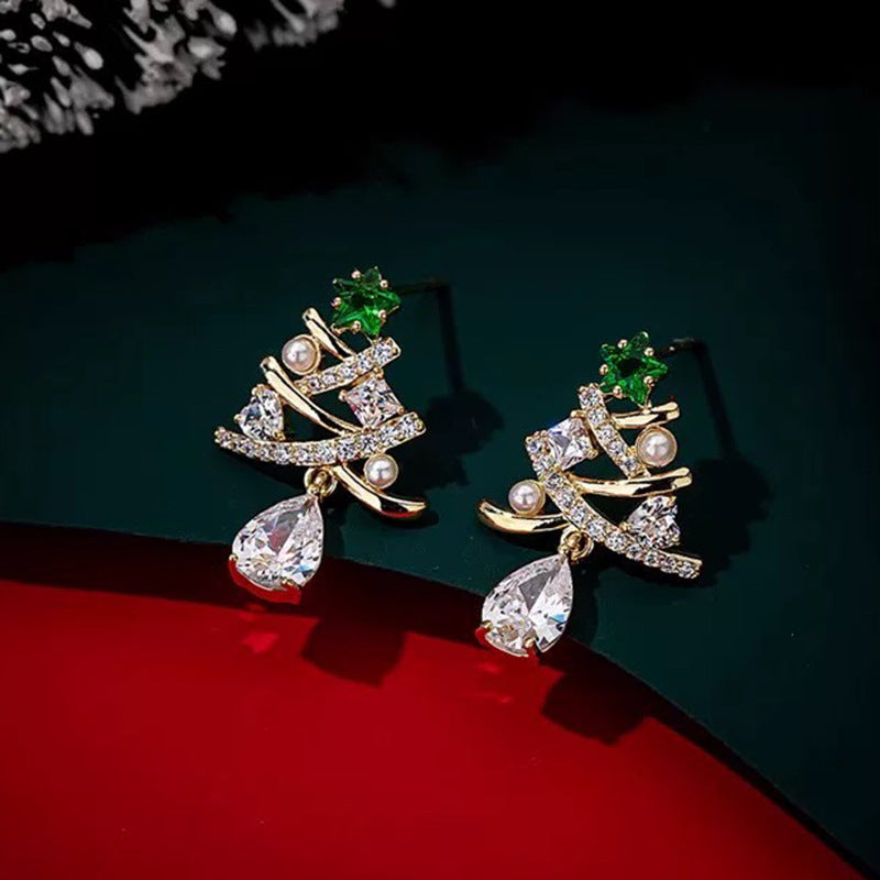 Wholesale Christmas Collection Asymmetrical Earrings
